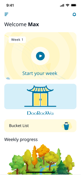 InHealer — Digital Health & Wellbeing app screen