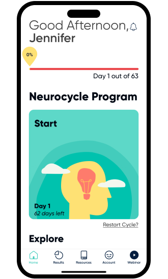 Neurocycle — Mental Health app screen