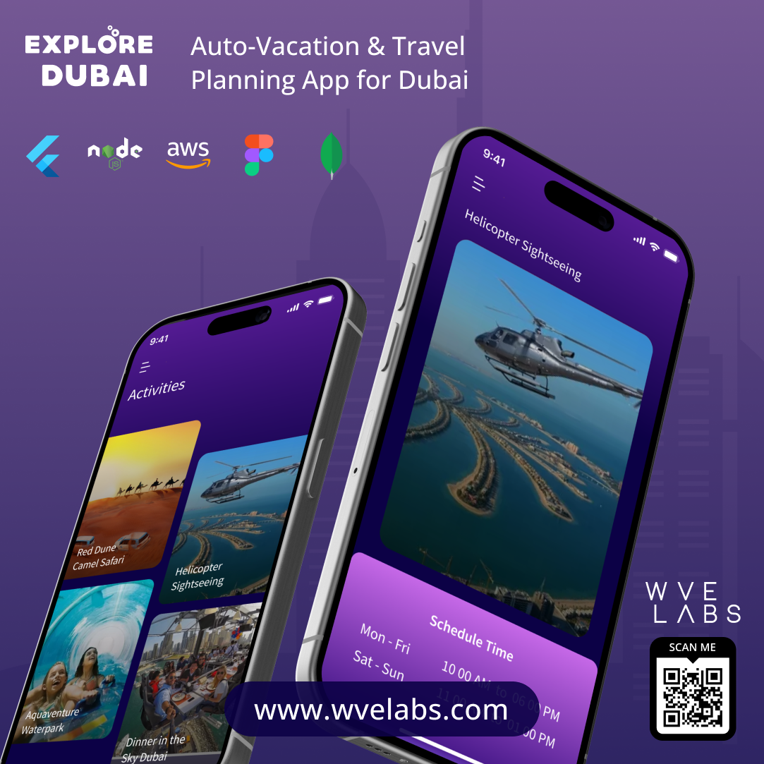 Explore Dubai — Travel app screen