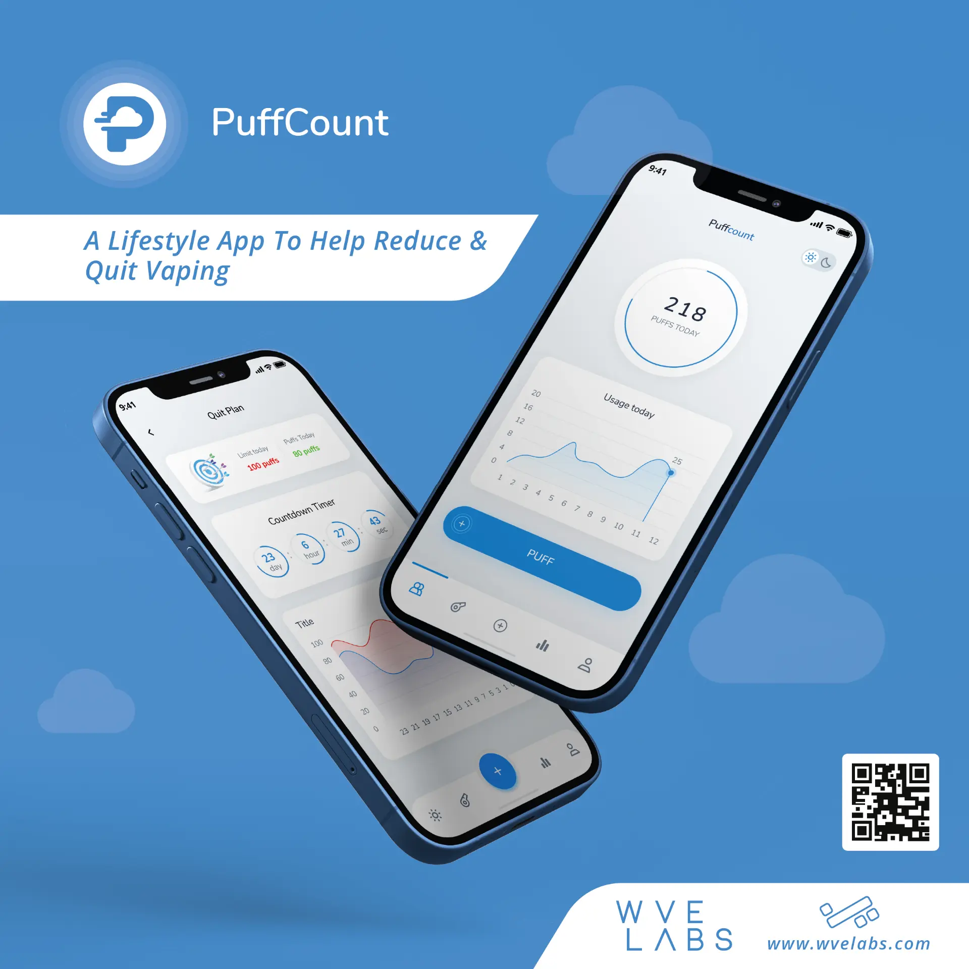 PuffCount — Health & Lifestyle mobile app built by WVE Labs